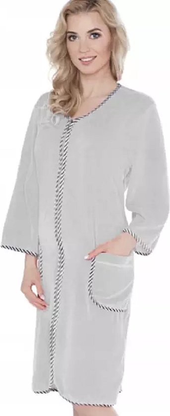 Twinzen Badjas dames badstof - katoenfluweel