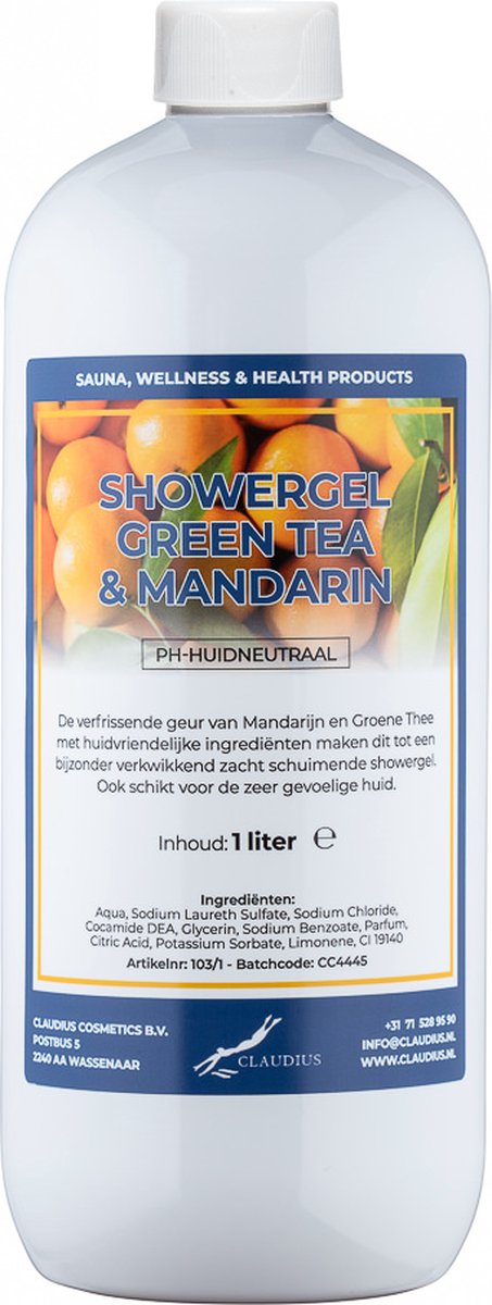 Goedkoopste Douchegel Green Tea & Mandarin 1 liter - Showergel