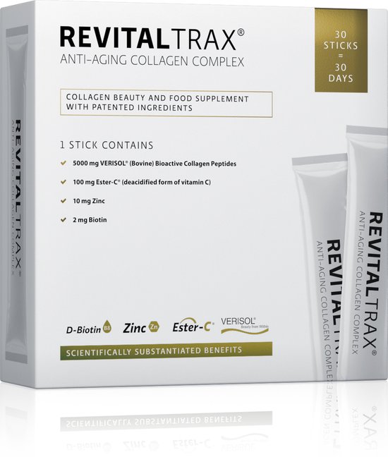Revitaltrax Anti-aging Collageen Regular (30 sticks, 1 tot 2 maanden) -  Collageen... | bol.com