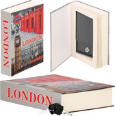 Springos Secret Vault - Book Vault - Serrure incluse - 22 x 15,5 x 4,5 cm - Guide de voyage