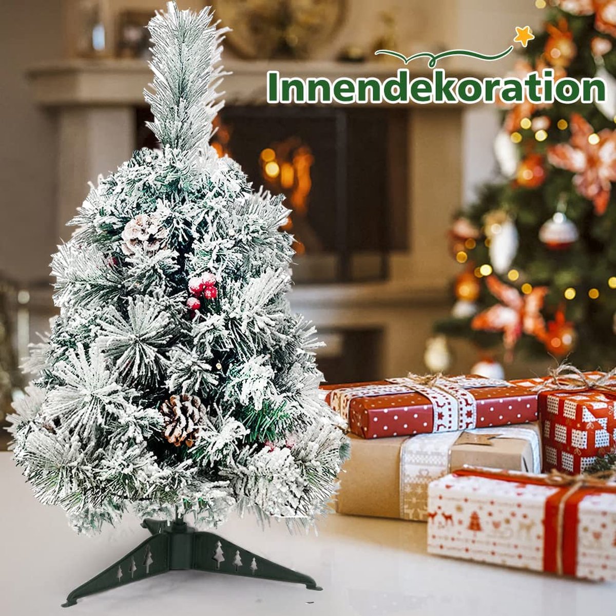 Kunstkerstboom – Premium kwaliteit - realistische kerstboom – duurzaam ‎14 x 14 x 60 cm