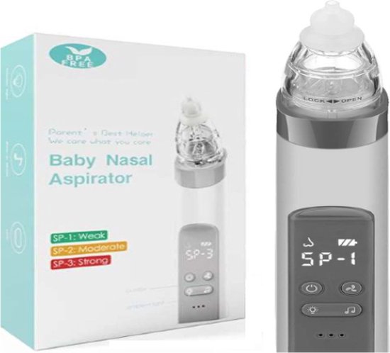 Neusreininger Baby - Elektrische Neuszuiger - Neus Aspirator met USB - Snotverwijderaar - Snoetenpoetser Peuter van Zoppa — afbeelding 5