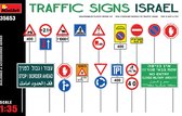 Miniart - 1/35 Traffic Signs Israel (7/21) *min35653 - modelbouwsets, hobbybouwspeelgoed voor kinderen, modelverf en accessoires