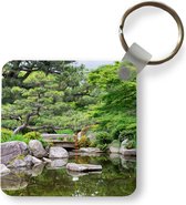 Sleutelhanger - Uitdeelcadeautjes - Japans - Natuur - Water - Stenen - Bomen - Plastic