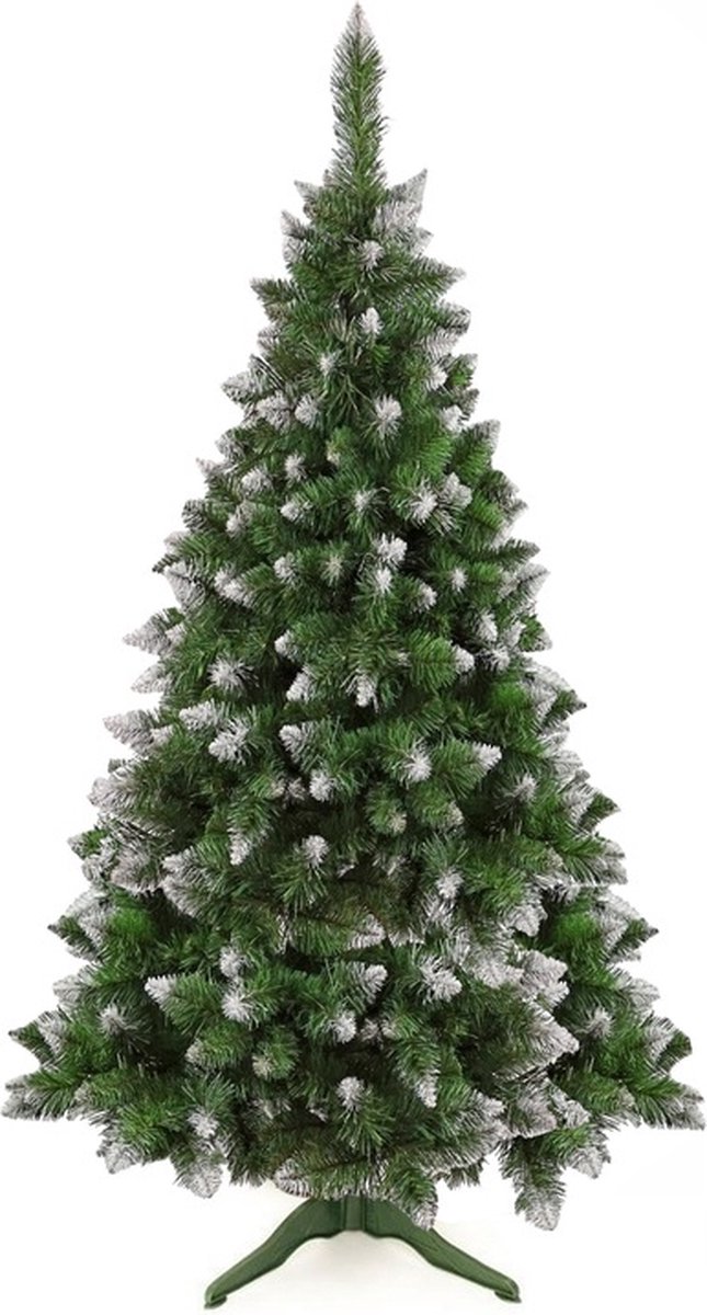 Diamond Kunstkerstboom 250 cm grenen pine besneeuwde takken en glitters - eenvoudige opbouw zonder gereedschap - onderhoudsvriendelijk en herbruikbaar - kunststof spar kerstboom