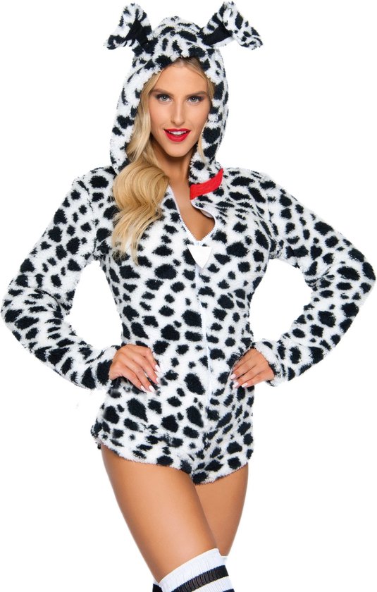 Leg Avenue Kostuum Darling Dalmatian Zwart/Wit