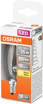 OSRAM 4058075436688 LED-lamp Energielabel F (A - G) E14 Kaars 2.5 W = 25 W Warmwit (Ø x l) 35 mm x 100 mm 1 stuk(s)