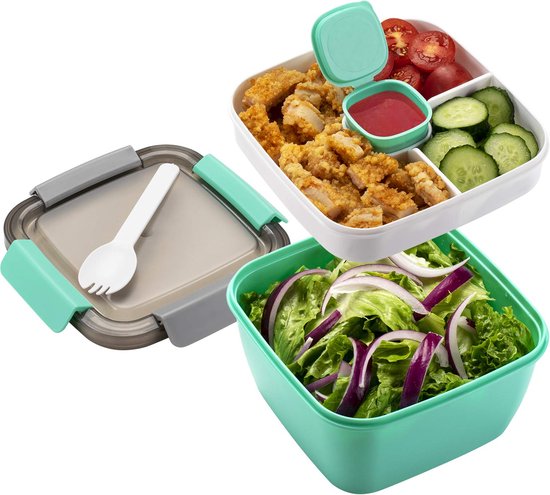 Consumerce® Luxe Lunchbox met Mintgroen Lunchbox Volwassenen | bol.com