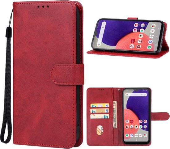 Samsung Galaxy Z Flip 6 / Z Flip 7 FE leren hoesje met afneembare portemonnee (zwart
