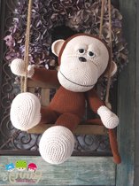 Haakpakket XXL Funny Monkey basic Rusty (zittend of staand)