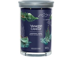 Yankee Candle - Lakefront Lodge Large Tumbler Geurkaars - 100 branduren - twee lonten