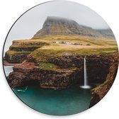 WallClassics - Dibond Muurcirkel - Bergen aan de Kust - 30x30 cm Foto op Aluminium Muurcirkel (met ophangsysteem)