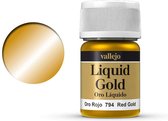 Vallejo 70794 Liquid Red Gold Verf potje