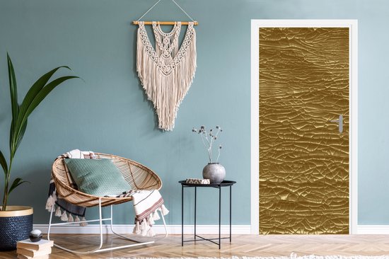 Sticker de porte Goud - Feuille d'or - Luxe - 80 x 205 cm - Affiche de porte