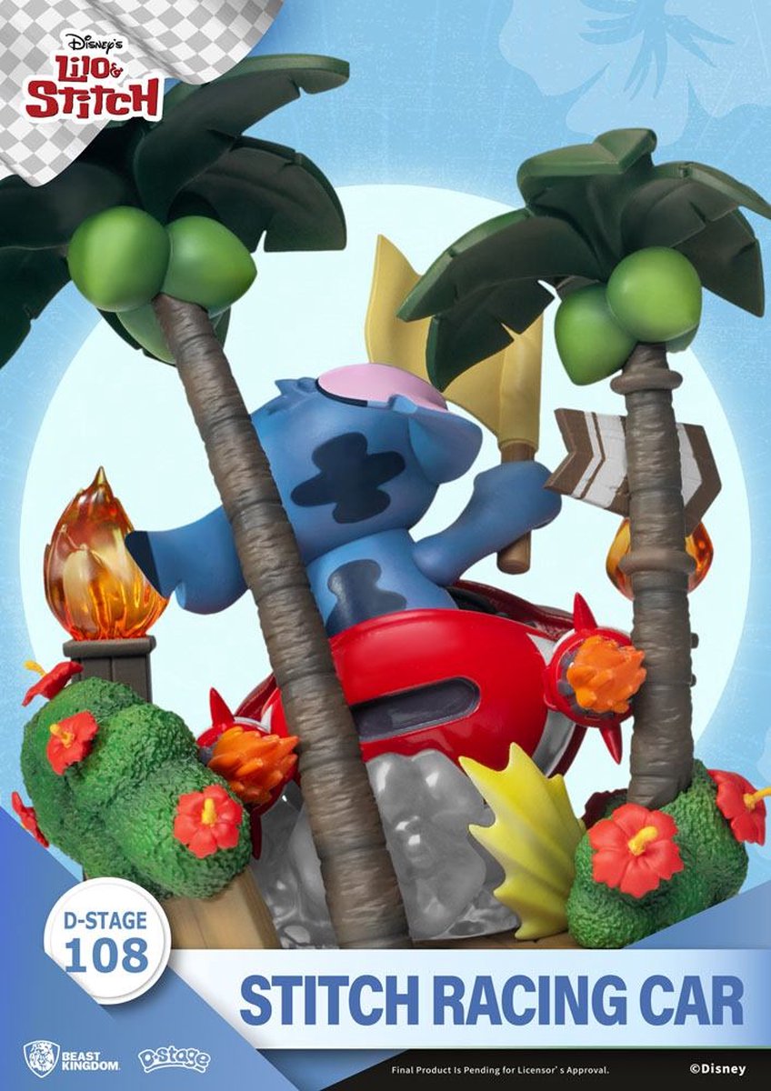Stitc Racing Deviantart Lilo & Stitch - D-Stage PVC Diorama Stitch Racing Car Closed Box ...