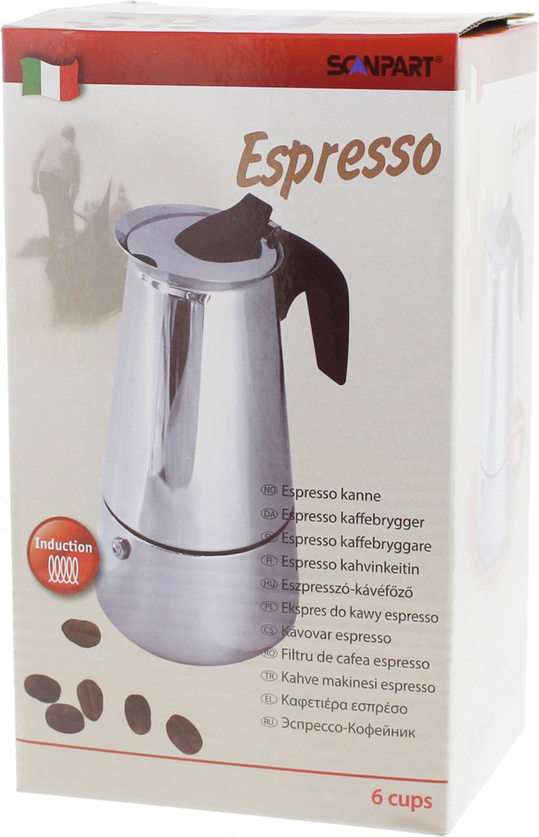 espressokan 6 kops inductie