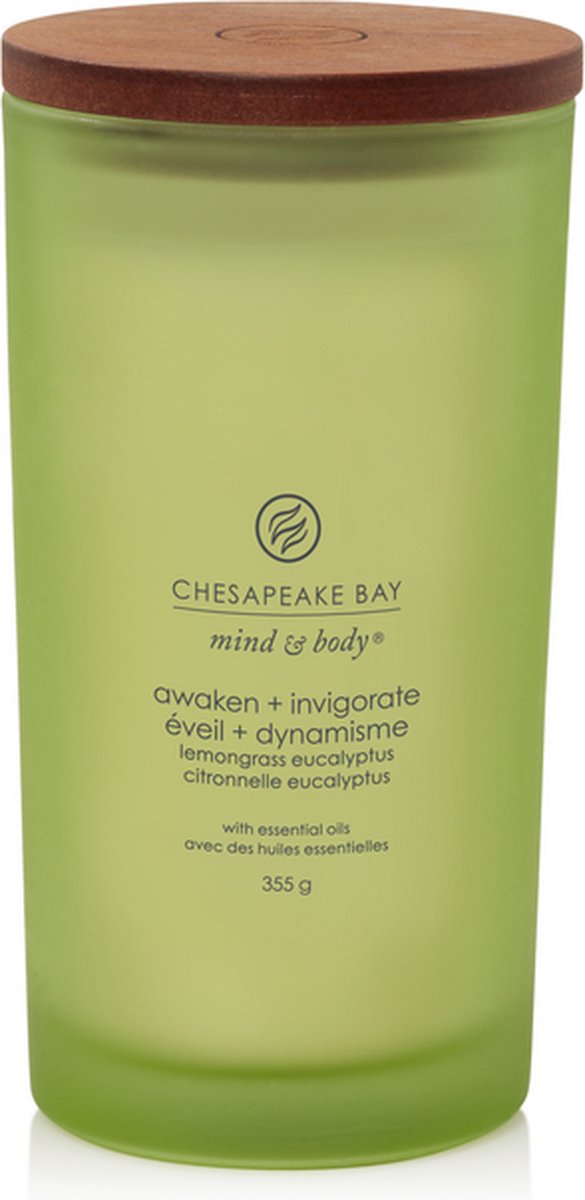 Chesapeake Bay Awaken & Invigorate - Lemongrass Eucalyptus Grote Geurkaars - 70 branduren