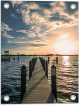 WallClassics - Garden Poster - Decking over Seawater - 30x40 cm Photo sur Garden Poster (décoration murale pour l'extérieur et l'intérieur)