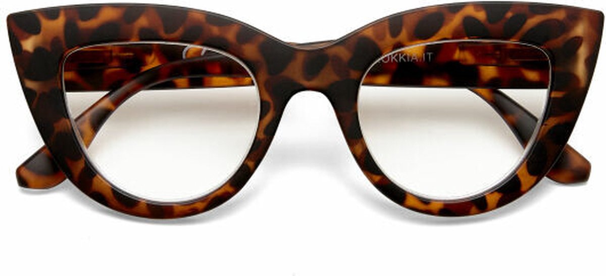 Okkia leesbril Big Cat Eye-Classic Havanna-+ 1.50