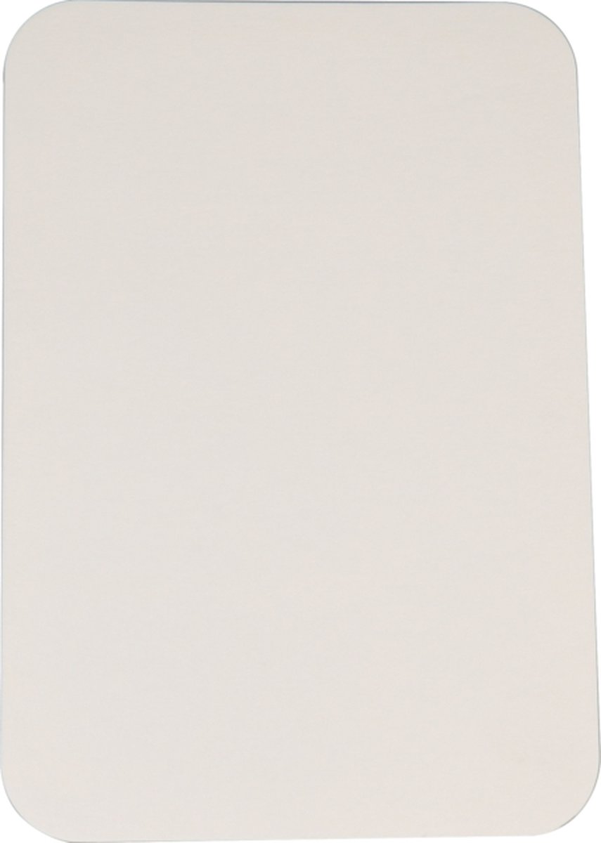 Deksel - Karton/Aluminium - rechthoekig - wit - Voordeelverpakking - 2 x 1000 stuks