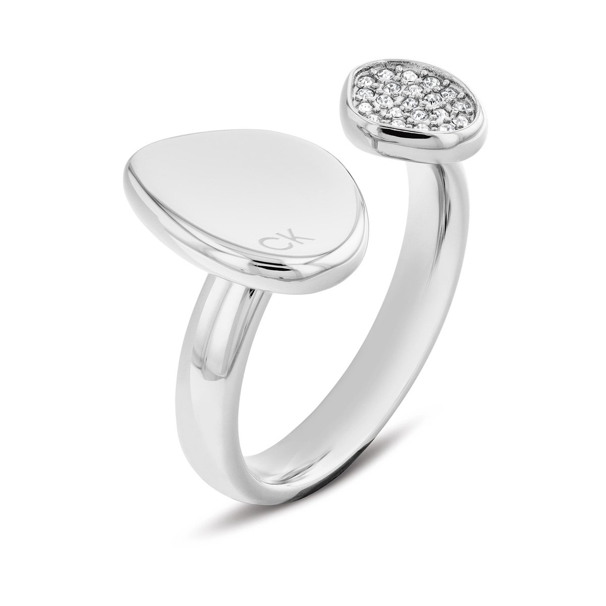Calvin Klein CL35000319D Dames Ring Staal 56
