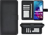 Motorola Moto G30 Hoesje Met Pasjeshouder Bookcase Zwart