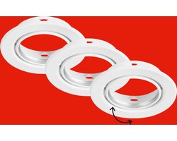 Briloner Leuchten RENG - inbouw armatuur - 7110- 036 - set van 3 - lampen zijn niet inbegrepen - GU10 fitting - IP23 - Ø8,6 x 6,5 cm