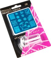 PN Selfcare Nagelstempel Set - Stamping Kit - Nagelstickers - Nail Art - Roze - 16 Stuks