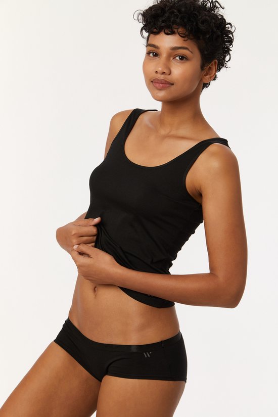 Woody - 3-Pack Hipster - en coton extensible - Zwart - Taille XS