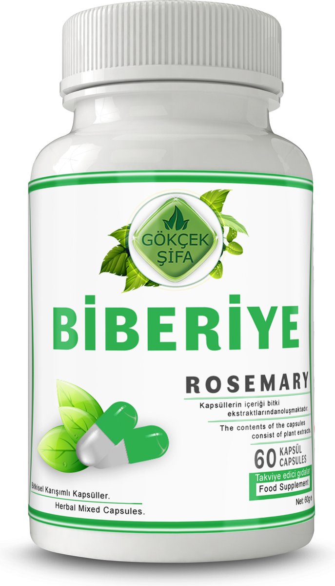 Rosemary Rozemarijn Extract Capsule 60 Capsules Voor Krampen 1