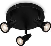 BRILONER LED Badkamerlamp Plafondlamp Spotlight Badkamer IP44 GU10 mat zwart