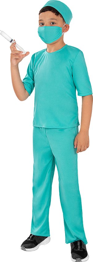 FUNIDELIA Chirurg Kostuum Voor voor jongens - Maat: - Blauw