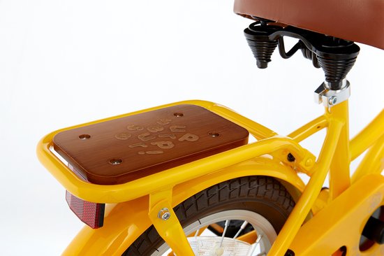 Supersuper Cooper Bamboo - Kinderfiets - Meisjesfiets - 14 inch - Geel van Supersuper — afbeelding 3