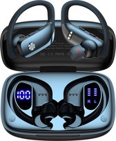 Stano® Draadloze Oordopjes Sport - Over-Ear Draadloze Headset met 100 uur speeltijd - Draadloze koptelefoon Met Bluetooth - Voor Sporten, Hardlopen en Gamen - IPX5 Zweetbestendig - Draadloze Koptelefoons