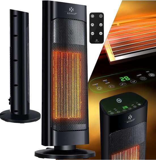 Terrasverwarmer – Infrarood Verwarming – 2000 watt – standkachel – verstelbaar – binnen en