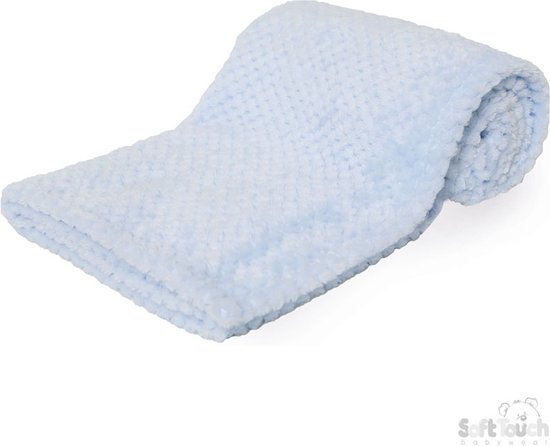 Herding Babybest Couverture Bébé Hérisson Microfibre – 75×100 Cm – Douce Peluche – 100 % Polyester – Blanc
