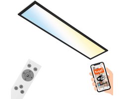 BRILONER PIATTO S - CCT LED Plafonniére - dimbaar - CCT 28W - 3000Lm - nachtlichtfunctie - timerfunctie - geheugenfunctie - met afstandsbediening - 100 x 25cm