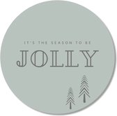 Muurcirkel | It's The Season To Be Jolly | Wandcirkel | 20 CM | Kerst | Feestdagen | Cadeau | Voor hem & haar | Decoratie
