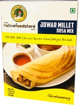 Native Food - Mélange petit-déjeuner millet - Jowar Millet Dosa Mix - Mélange crêpes - 3x 500 g