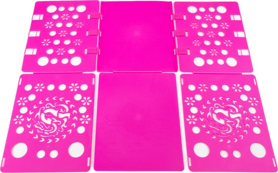 Planche à plier les Vêtements - Organisateur de Vêtements - Aide au pliage - Organisateur de chemises - Rose
