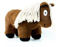 Crafty Ponies Paarden Knuffel - Ponies Knuffels - Pluche Knuffels - Knuffel - Voor kind & baby - Baby Knuffel - Pluche Paarden - Educatief Speelgoed - Speelgoed Kind - Cadeau Meisje - 48cm - Bruin met Witte manen