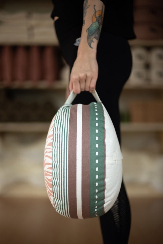 Meditatiekussen eco vibe rond - Lotus | Yoga kussen