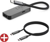 Linq byELEMENTS 2in1 USB C/HDMI Hub Station + Linq byELEMENTS USB-C (100W) PD Charging Pro Kabel - 2 m