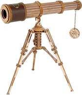 ROKR 3D-houten puzzel monoculaire telescoop hout modelbouw wetenschappelijk geschenken voor volwassenen en kinderen ouder dan 14 jaar, 314 delen, monoculaire telescoop