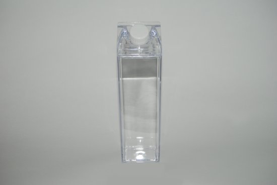 mikken 6x glazen fles 1 liter met 12x PVC-vrije schroefdop incl