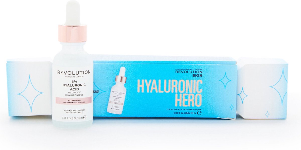 Revolution Skincare 2% Hyaluronic Acid Cracker Skincare Gift Set - Ultieme Hydratie - Hyaluronzuur