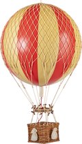 Authentic Models - Luchtballon Royal Aero - Luchtballon decoratie - Kinderkamer decoratie - Dubbel Rood - Ø 32cm