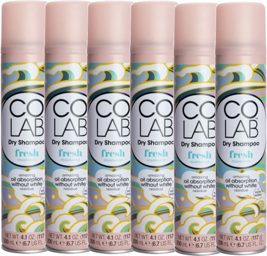 COLAB - Dry Shampoo Fresh - 6 Pak - Voordeelverpakking