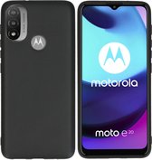 iMoshion Hoesje Geschikt voor Motorola Moto E20 Hoesje Siliconen - iMoshion Color Backcover - Zwart