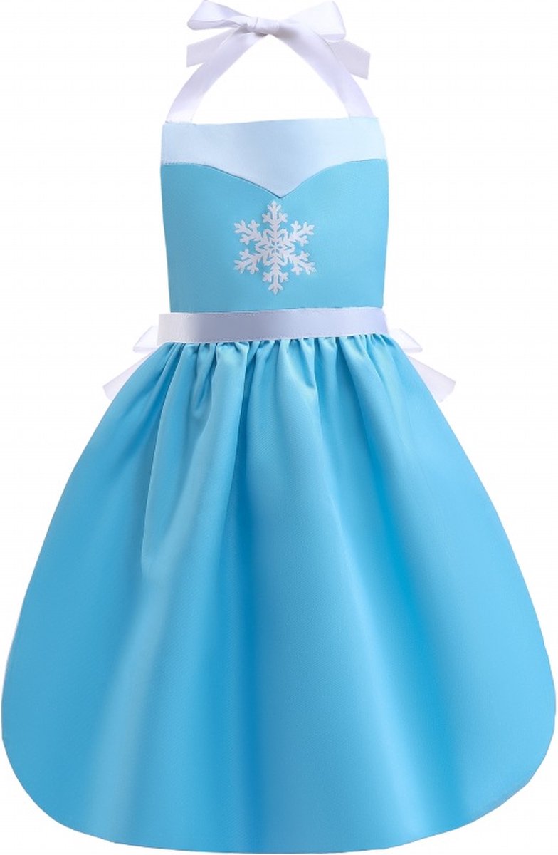 Prinses Elsa Frozen - vanaf 6 jaar tot 14 jaar - dubbel gevoerd - afgewerkt met pailetten